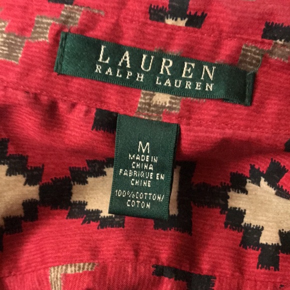 Ralph Lauren Aztec print button down shirt - Picture 4 of 4